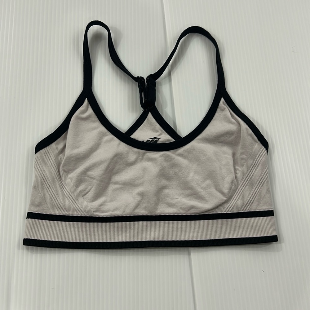 J20. Avia‎ Black and Gray Sports Bra (S)